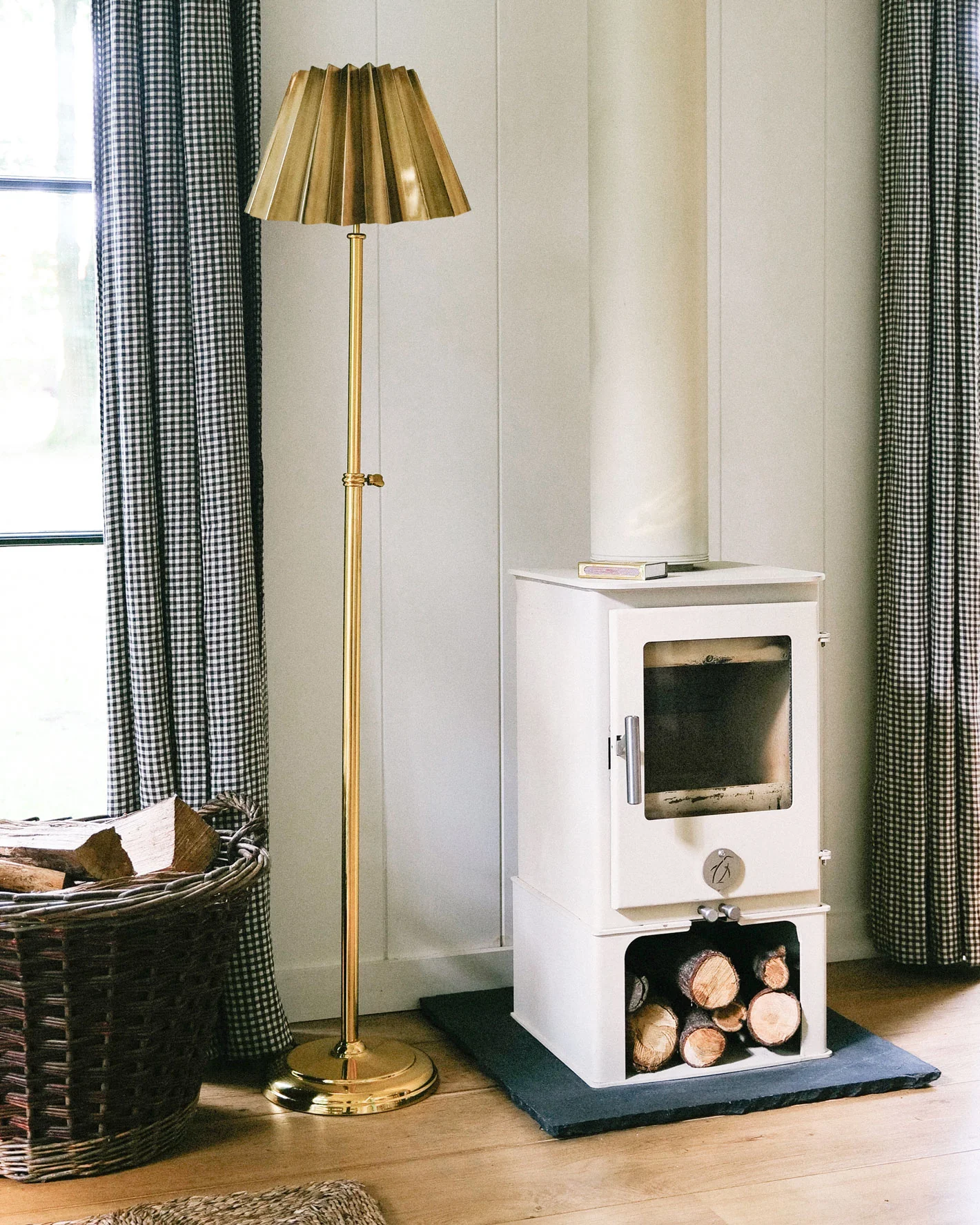 Adjustable Floor Lamp, Brass - Image 5
