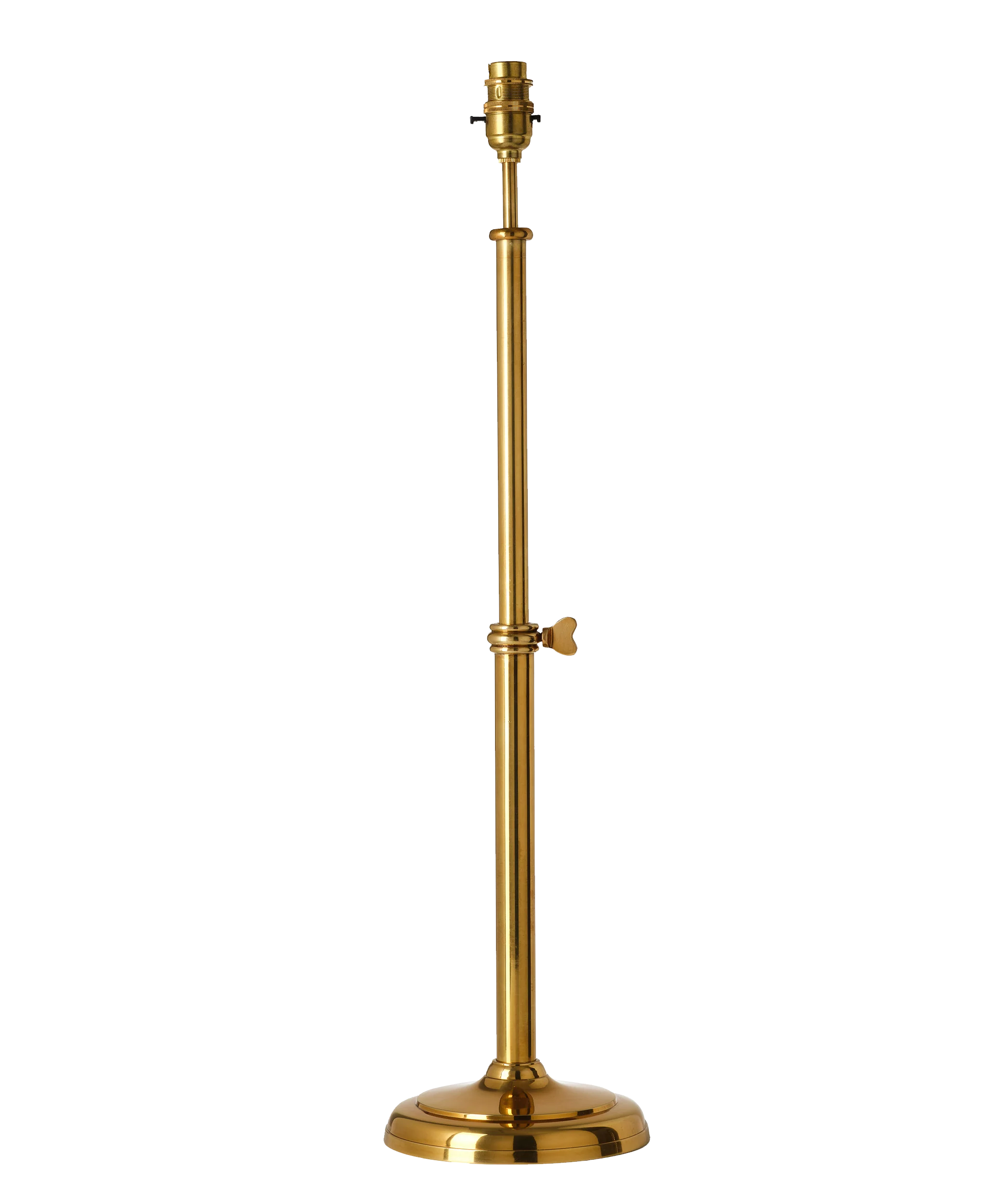 Adjustable Table Lamp Base, Brass - Image 5