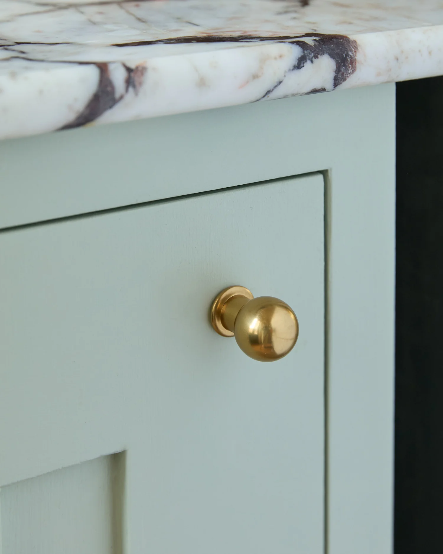 Aged Brass Knob - Image 4