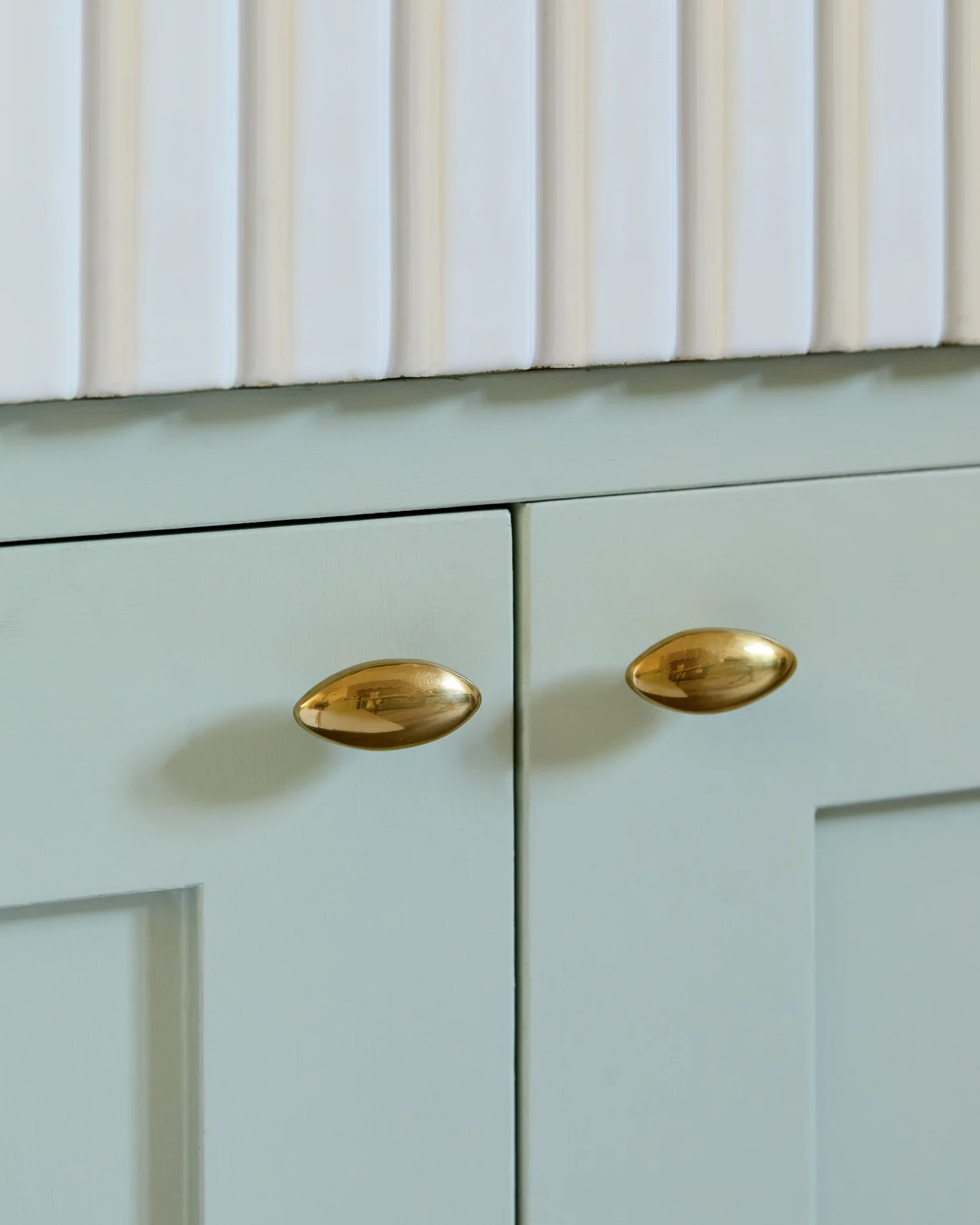 Aged Brass Oval Knob - Image 3