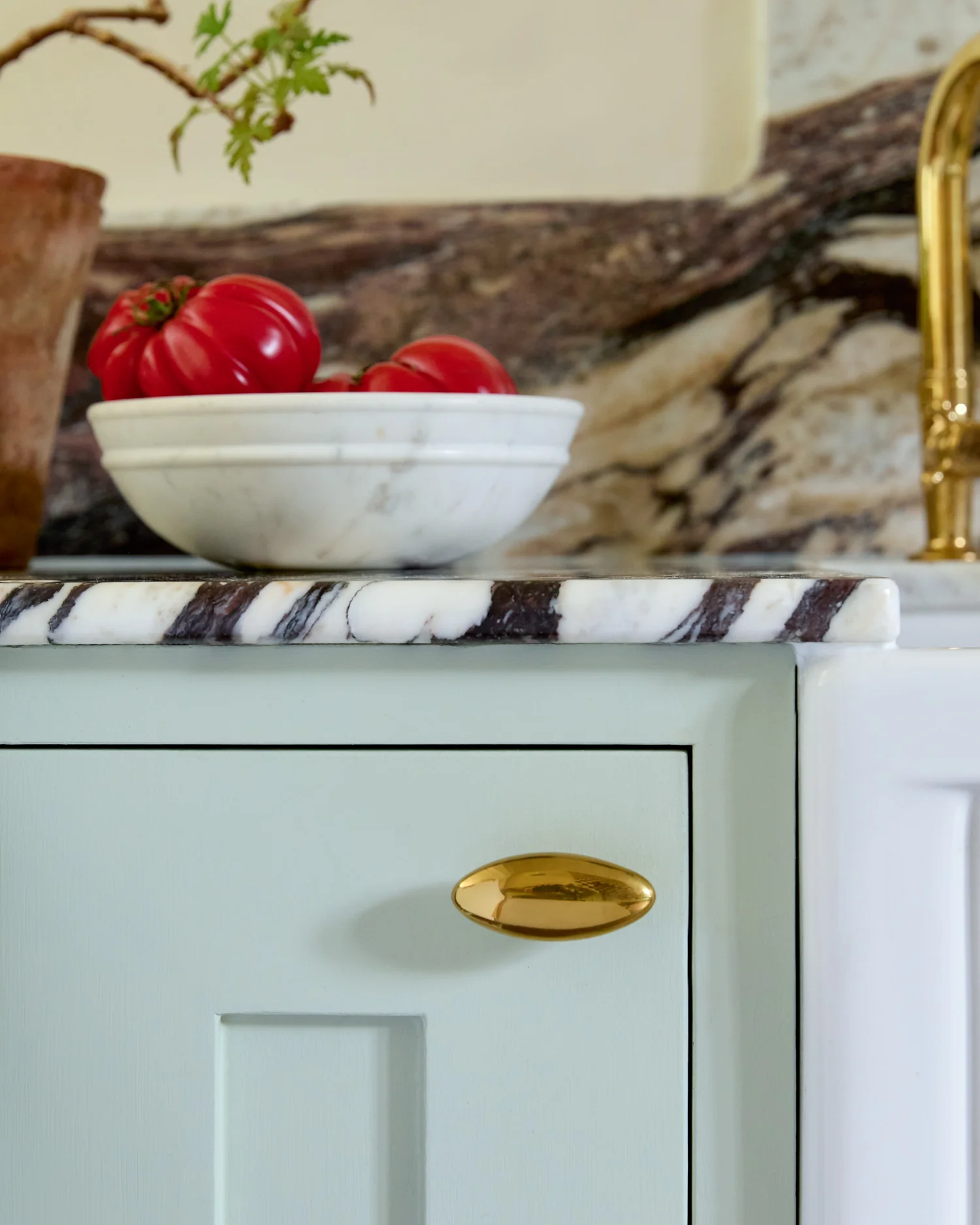 Aged Brass Oval Knob - Image 4