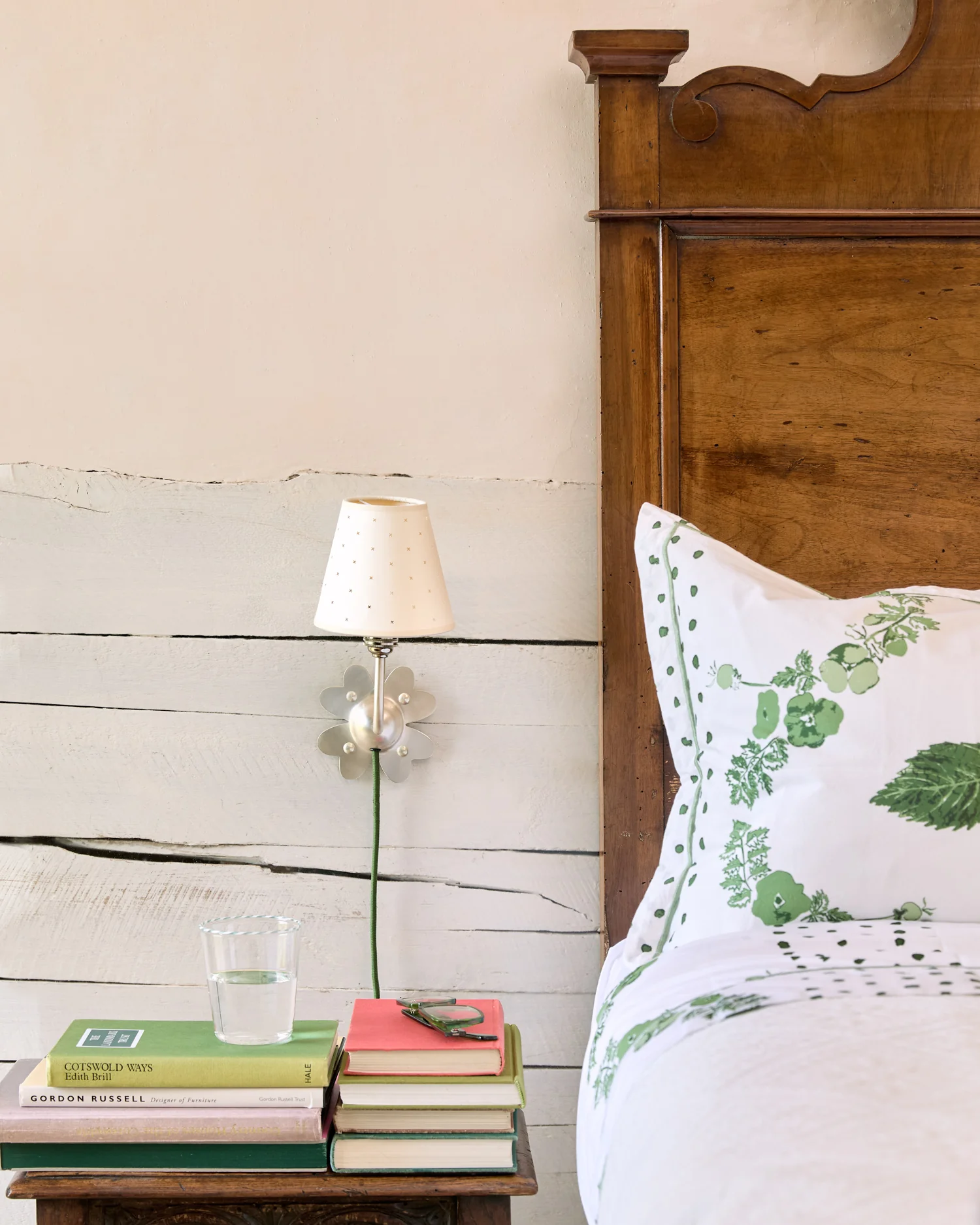 Clover Plug In Wall Light, Brushed Silver - Image 4