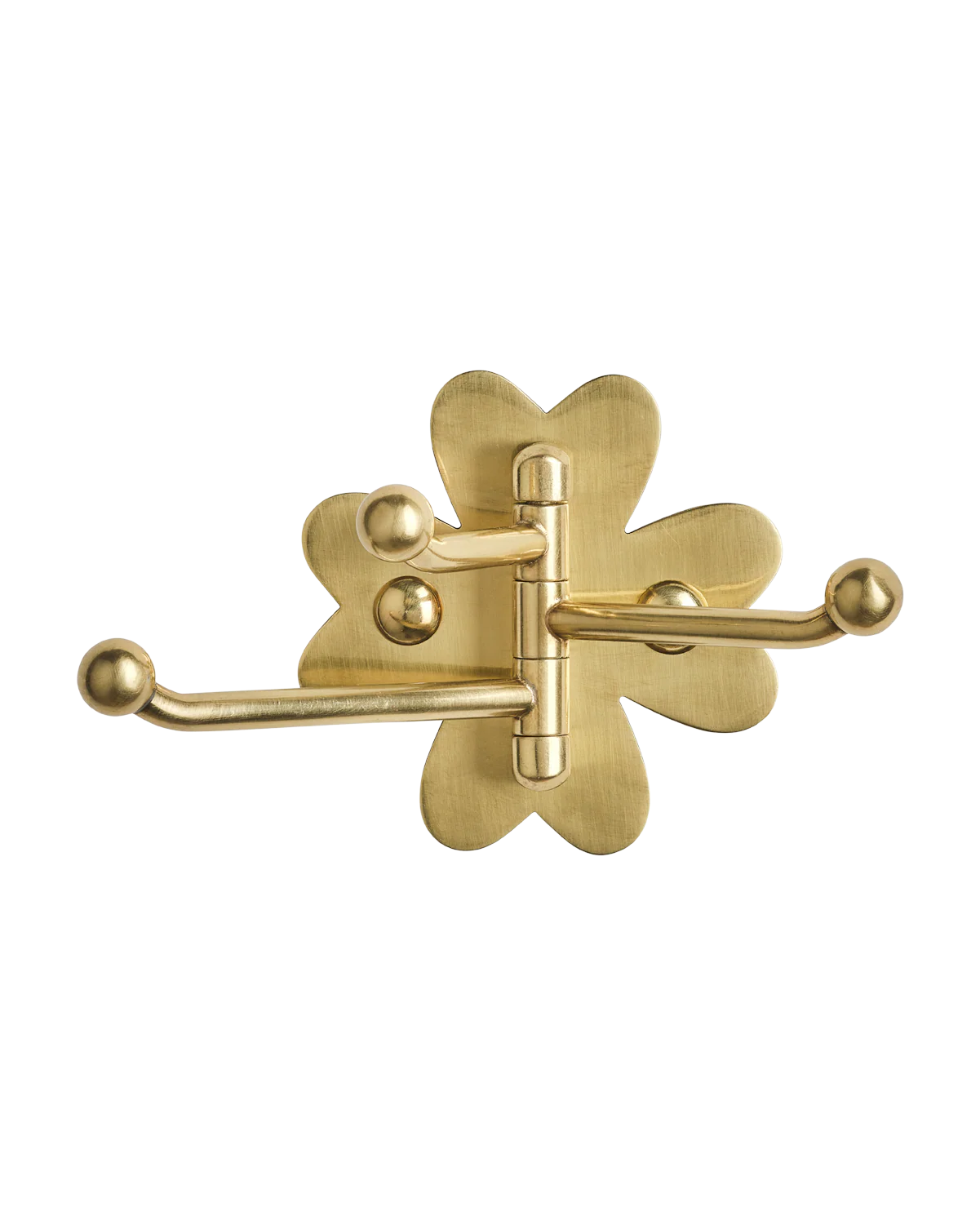 Clover Swing Arm Hook, Aged Brass - Image 6