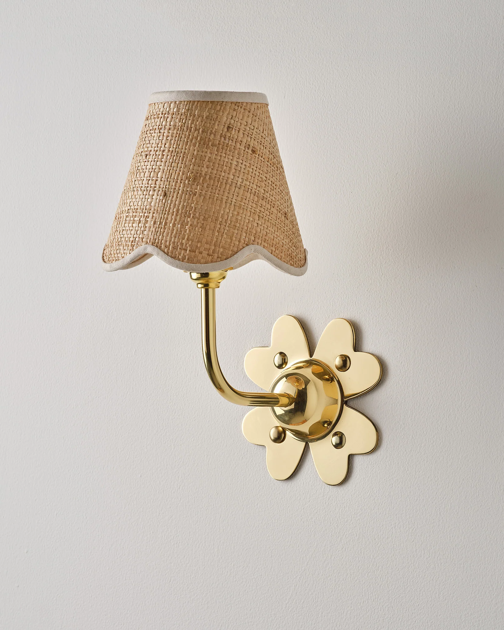 Clover Wall Light, Polished Brass - Image 3