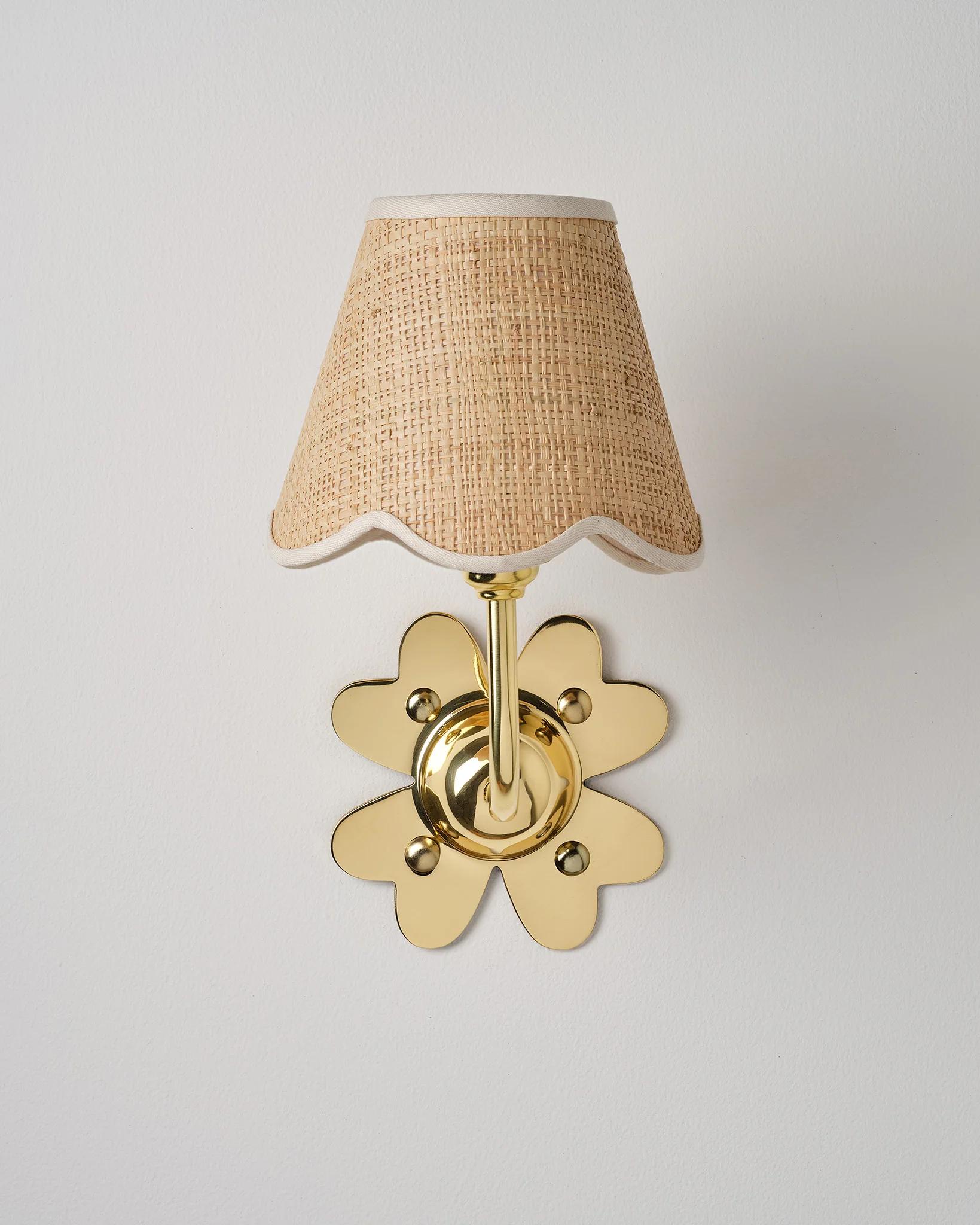 Clover Wall Light, Polished Brass - Image 4