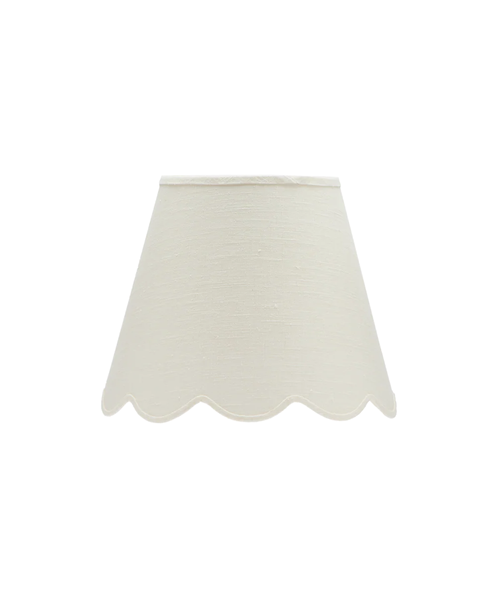 Fabric Scallop Lampshade, Small - Image 3
