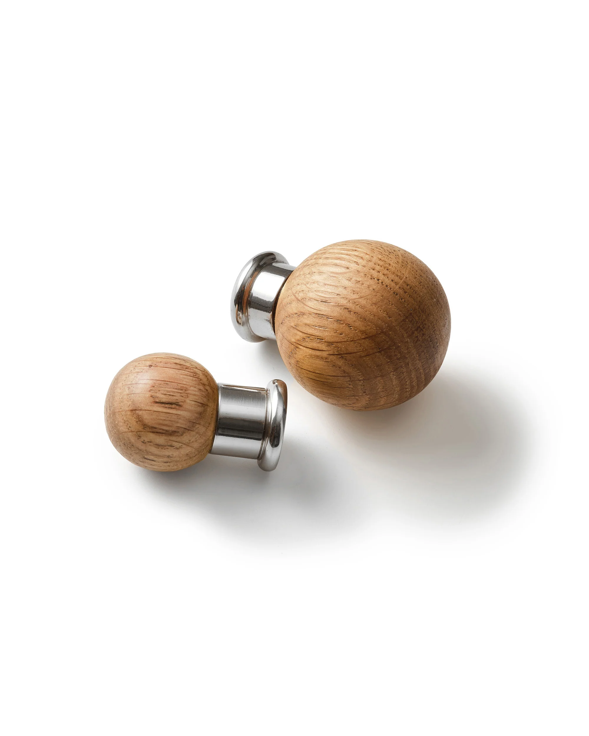 Natural Oak Knob, Nickel - Image 4