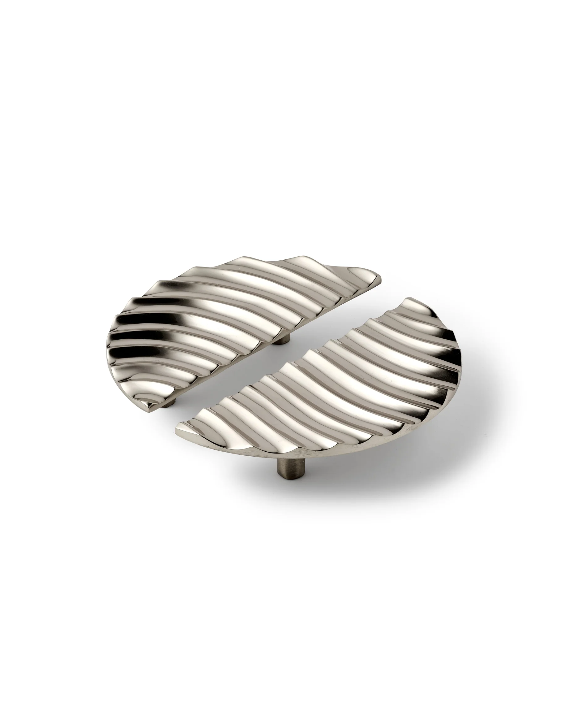 Pair of Medano Pulls, Polished Nickel - Image 5