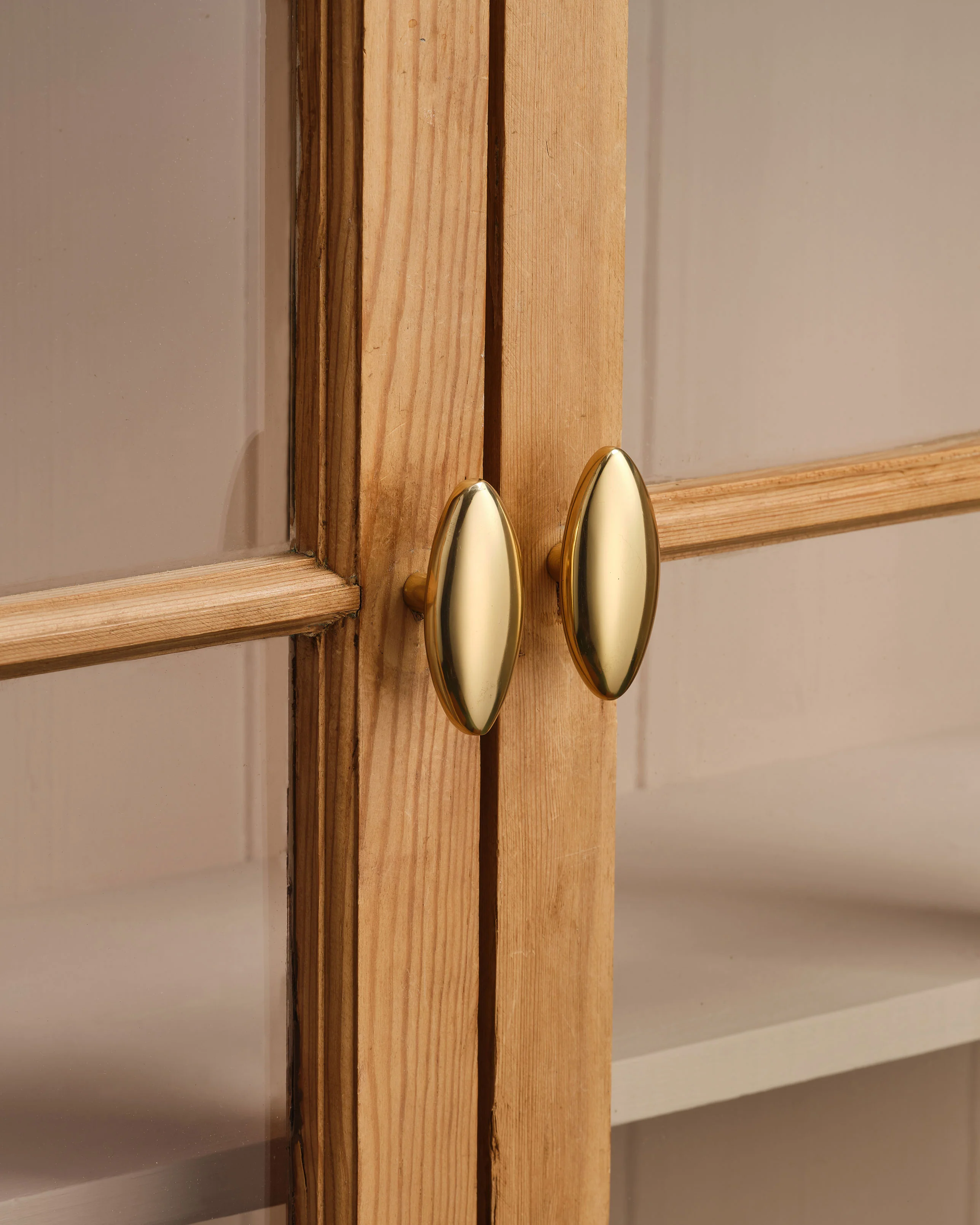 Polished Brass Oval Knob - Image 4