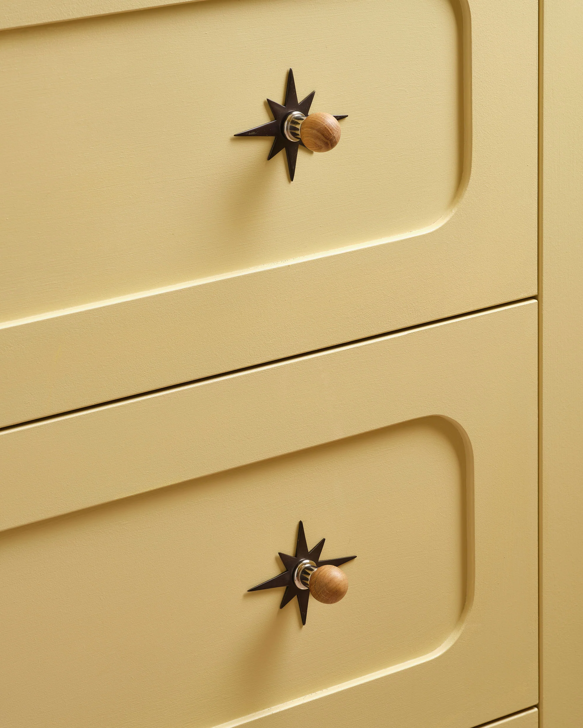 Natural Oak Knob, Nickel - Image 3