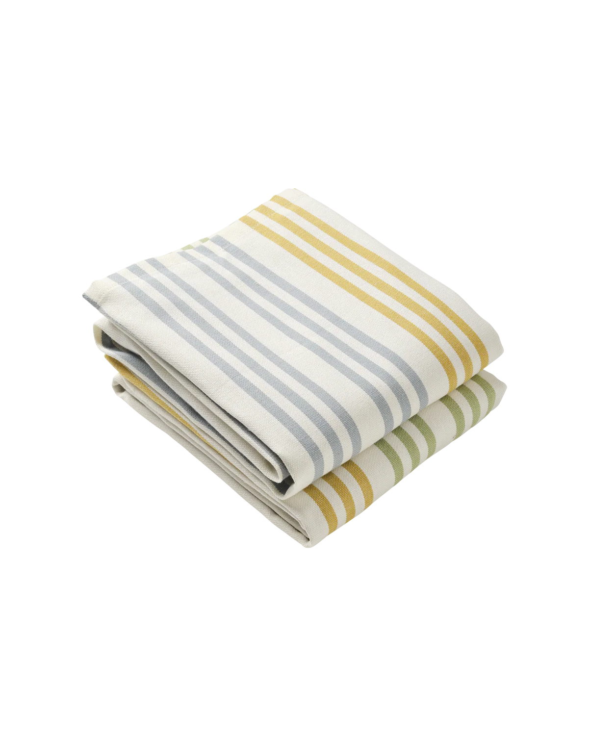 Stripe Tea Towel Set, Blues - Image 5