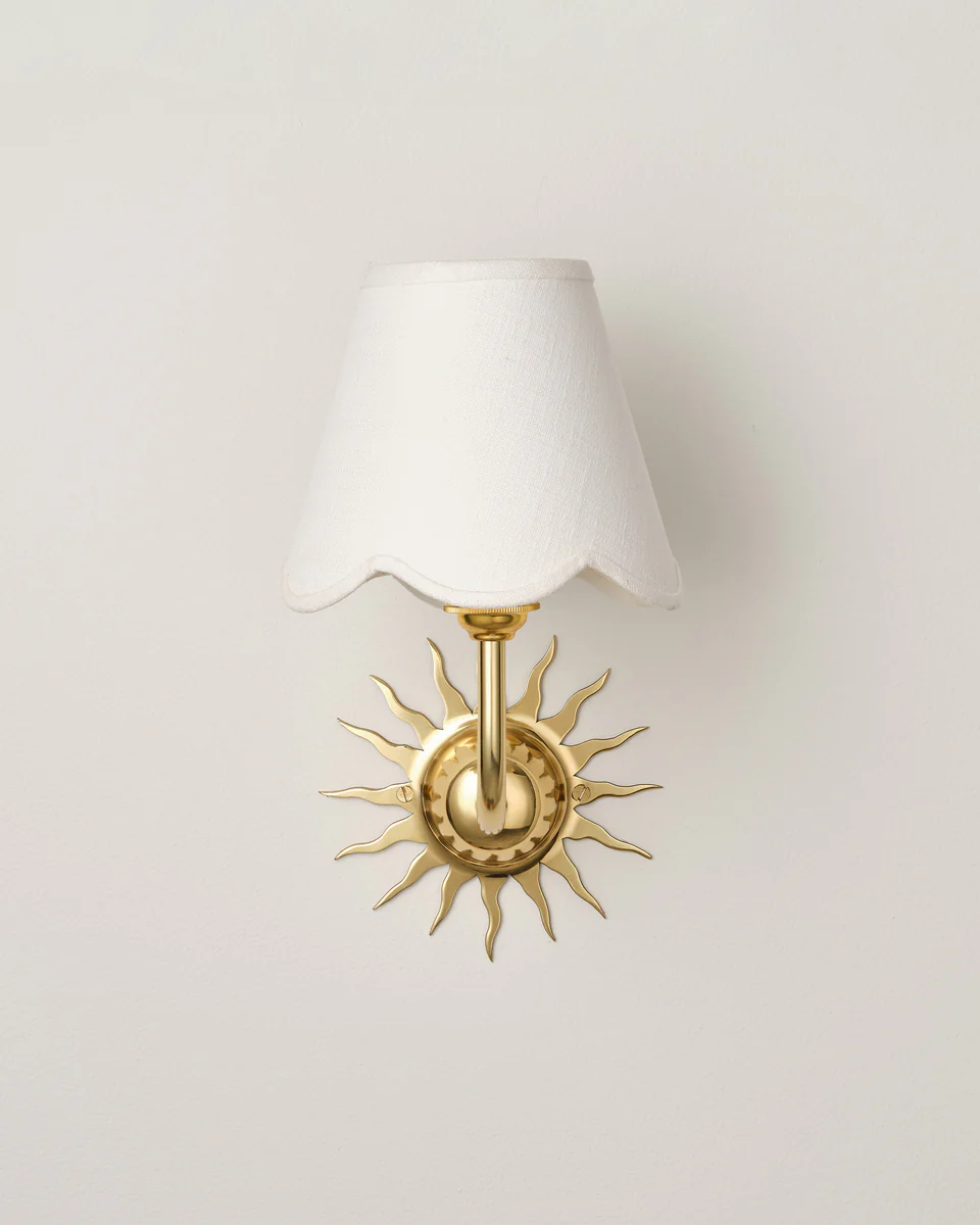 Sunburst Wall Light, Polished Brass - Image 6