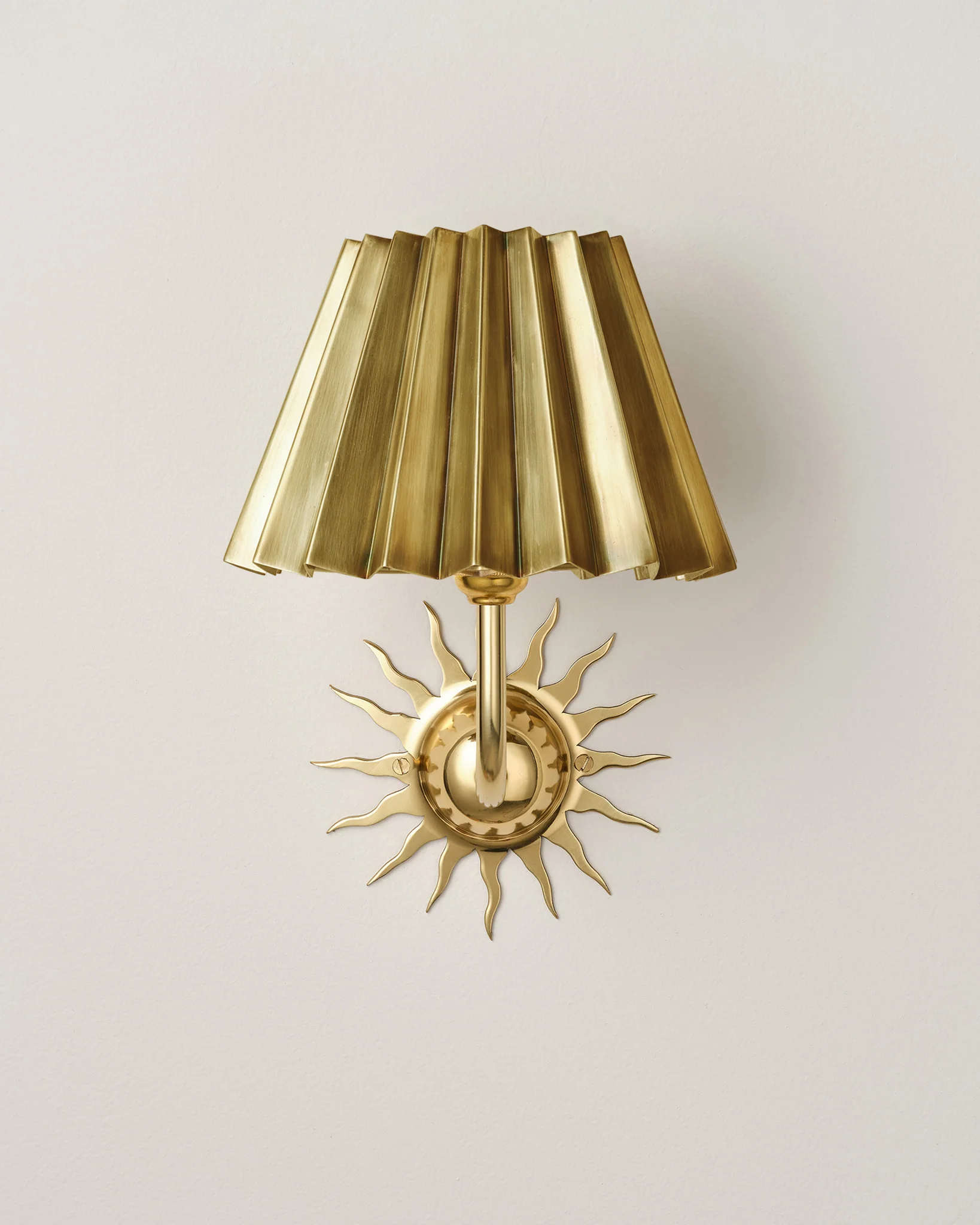 Sunburst Wall Light, Polished Brass - Image 7