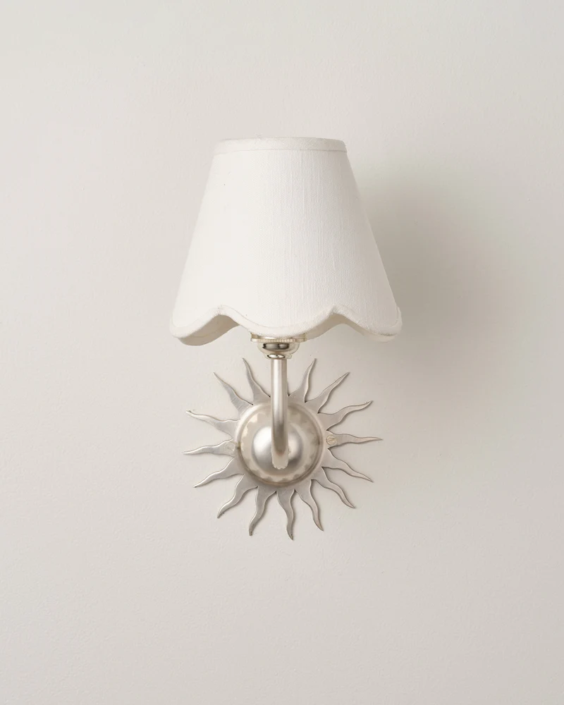 Sunburst Wall Light, Brushed Silver - Image 7