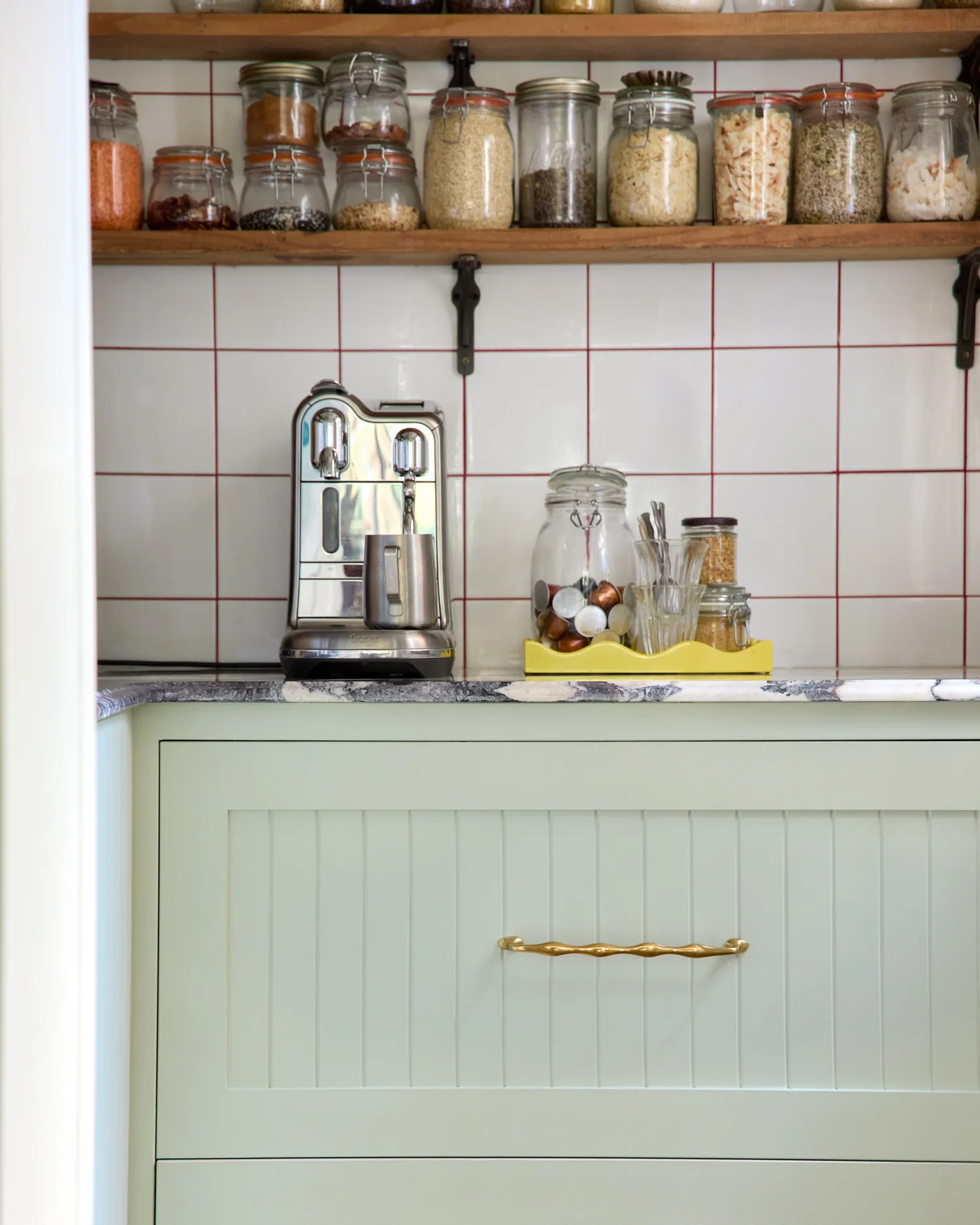 Wave Handle, Aged Brass - Image 4